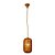 PENDENTE MADRAS D 19CM X 35CM  1XE27 127V / 220V COBRE - Imagem 1