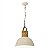 PENDENTE KALI D 36CM X 46CM  1XE27 127V / 220V BRANCO E NATURAL - Imagem 1