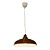 PENDENTE KANPUR D 38CM X 12CM  1XE27 127V / 220V MARROM E BRANCO - Imagem 1