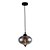 PENDENTE HANOI D 20CM X 20,5CM  1XG9 127V / 220V PRETO E FUME - Imagem 1