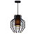 PENDENTE NET D 32CM X 37CM  1XE27 127V / 220V PRETO - Imagem 1