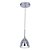PENDENTE OBI D 11CM X 10CM  1XG9 127V / 220V CROMADO E TRANSP - Imagem 1