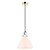 PENDENTE BAR D 25CM X 36,2CM  1XE27 127V / 220V DOURADO E BRANCO - Imagem 1
