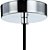 PENDENTE BAR D 14CM X 22CM  1XG9 127V / 220V BRANCO E CROMADO - Imagem 4