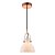PENDENTE BAR D 14CM X 22CM  1XG9 127V / 220V BRANCO E COBRE - Imagem 1
