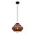 PENDENTE FUZY D 27,5CM X 25CM  1XE27 127V / 220V COBRE E TRANSP - Imagem 1