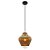 PENDENTE FUZY D 23CM X 28CM  1XE27 127V / 220V DOURADO E TRANSP - Imagem 1