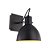 ARANDELA HAUS 16CM X 21,5CM X 19CM  1XE27 127V / 220V PRETO - Imagem 1