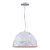 PENDENTE ZONE D 40CM X 25CM  1XE27 127V / 220V BRANCO - Imagem 1