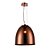 PENDENTE SONG D 40CM X 40CM  1XE27 127V / 220V COBRE - Imagem 1