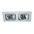 SPOT DE EMBUTIR MONET 13CM X 24CM X 3CM  2XGU10 127V / 220V BRANCO - Imagem 1