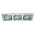 SPOT DE EMBUTIR MONET 13CM X 35CM X 3CM  3XE27 127V / 220V BRANCO - Imagem 1