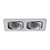 SPOT DE EMBUTIR MONET 13CM X 24CM X 2,5CM  2XE27 127V / 220V ESCOVADO - Imagem 1