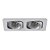 SPOT DE EMBUTIR MONET 9,5CM X 17,5CM X 2,5CM  2XGU10 127V / 220V BRANCO - Imagem 1