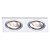 SPOT DE EMBUTIR ECCO 17CM X 9CM X 5,8CM  2XGU10 127V / 220V CINZA - Imagem 1