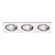 SPOT DE EMBUTIR ECCO 51CM X 17CM X 12CM  3XE27 127V / 220V PRATA - Imagem 1