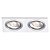 SPOT DE EMBUTIR ECCO 17CM X 12CM X 35CM  2XE27 127V / 220V PRATA - Imagem 1