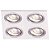 SPOT DE EMBUTIR ECCO 34CM X 34CM X 5CM  4XGU10 127V / 220V PRATA - Imagem 1