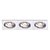 SPOT DE EMBUTIR ECCO 7,5CM X 22CM X 3CM  3XGU10 127V / 220V PRATA - Imagem 1