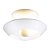PLAFON CHAMP D 21,5CM X 14CM  1 X LED 18W 127V / 220V BRANCO - Imagem 1
