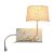 ARANDELA TUTI 35CM X 27CM X 37CM  1 X A60 + LED 3W BRANCO E BEGE - Imagem 1