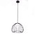 PENDENTE LAMP D 38CM X 33CM  1XG9 127V / 220V PRETO E BRANCO - Imagem 1