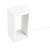ABAJUR ALUMINIO 10CM X 8CM X 18CM  1 X LED 5W 127V / 220V BRANCO - Imagem 1