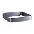 ARANDELA ALUMINIO 28CM X 28,5CM X 5CM  1 X LED 6W 127V / 220V PRATA - Imagem 1