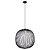 PENDENTE ARAL PRETO   (D)53CM (A)55CM  2X4W 3000K 900LM - Imagem 1