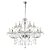 LUSTRE ANJOU CROMADO E TRANSP (D)82CM (A)100CM  18XE14 720W - Imagem 1