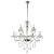 LUSTRE ANJOU CROMADO E TRANSP (D)82CM (A)79CM  12XE14 480W - Imagem 1