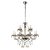 LUSTRE ANJOU CROMADO E CHAMPAGNE (D)82CM (A)79CM  12XE14 480W - Imagem 1