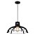 PENDENTE TAL D 49CM X 25CM  1XE27 127V / 220V PRETO - Imagem 1