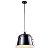 PENDENTE GRAD D 44CM X 35CM  1XE27 127V / 220V PRETO, DOURADO E BRANCO - Imagem 1