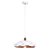 PENDENTE ORIGAMI D 42CM X 12CM  1XE27 127V / 220V DOURADO E BRANCO - Imagem 1