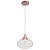 PENDENTE KHOI D 20CM X 18CM  1 X LED 5W 127V / 220V COBRE E TRANSP - Imagem 1