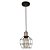 PENDENTE CAGE D 15CM X 20CM  1XE27 127V / 220V COBRE E PRETO - Imagem 1