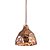 PENDENTE BRASS D 25CM X 25CM  1XE27 127V / 220V COBRE - Imagem 1
