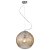 PENDENTE NANA D 35CM   1XE27 127V / 220V CROMADO E AMBAR - Imagem 1