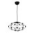 PENDENTE ELLIPSIS D 53CM X 29CM  32 X LED 0,45W PRETO - Imagem 1
