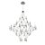 PENDENTE JUN D 103CM X 117CM  48 X LED 0,8W CROMADO E TRANSP - Imagem 1