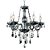 LUSTRE ANJOU D 56CM X 58CM  5XE14 127V / 220V CROMADO E FUME - Imagem 1