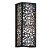 ARANDELA METAL E TECIDO 22CM X 20CM X 60CM  2XE27 127V / 220V BRANCO E PRETO - Imagem 1