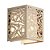 ARANDELA METAL E TECIDO 17CM X 17CM X 22CM  1XE27 127V / 220V CROMADO E BEGE - Imagem 1