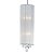 PENDENTE SILK D 20CM X 55CM  2XE27 127V / 220V CROMADO, PRATA E TRANSP - Imagem 1