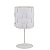 ABAJUR VEGA D 24CM X 55CM  1XE27 127V / 220V BRANCO - Imagem 1