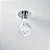 PLAFON ACRILICO E METAL D 11,5CM X 15CM  1 X LED 3W 127V / 220V CROMADO E TRANSP - Imagem 1