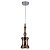 PENDENTE LUCCE D 14CM X 40CM  1 X G9 40W CROMADO , COBRE E TRANSP - Imagem 1