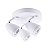 SPOT DE SOBREPOR GIRO D 21CM X 16CM  3XGU10 127V / 220V BRANCO - Imagem 1