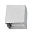 ARANDELA RET 10CM X 10CM X 10CM 3000 K LED BRANCO - Imagem 1